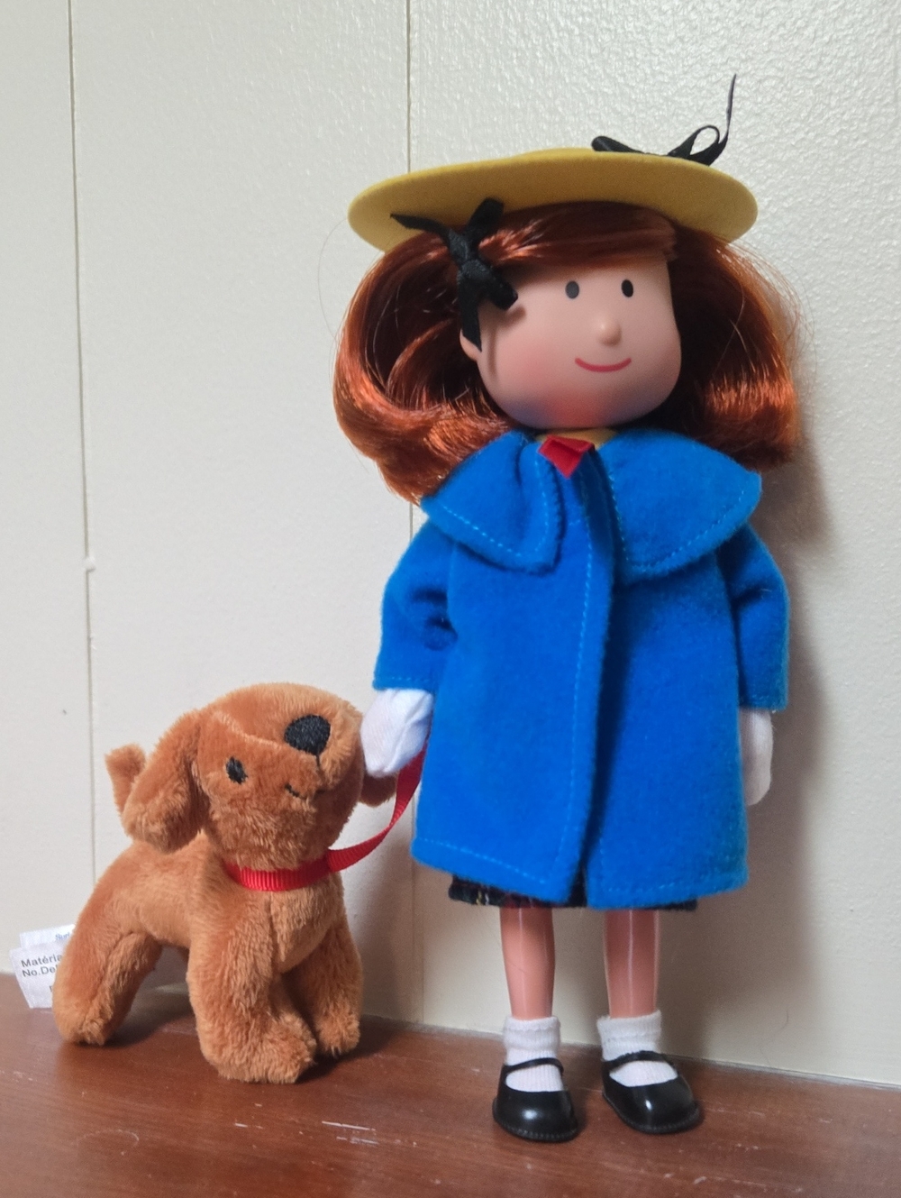 Madeleine Blue Coat Doll with Yellow Hat and Plush Dog - Kids Toy